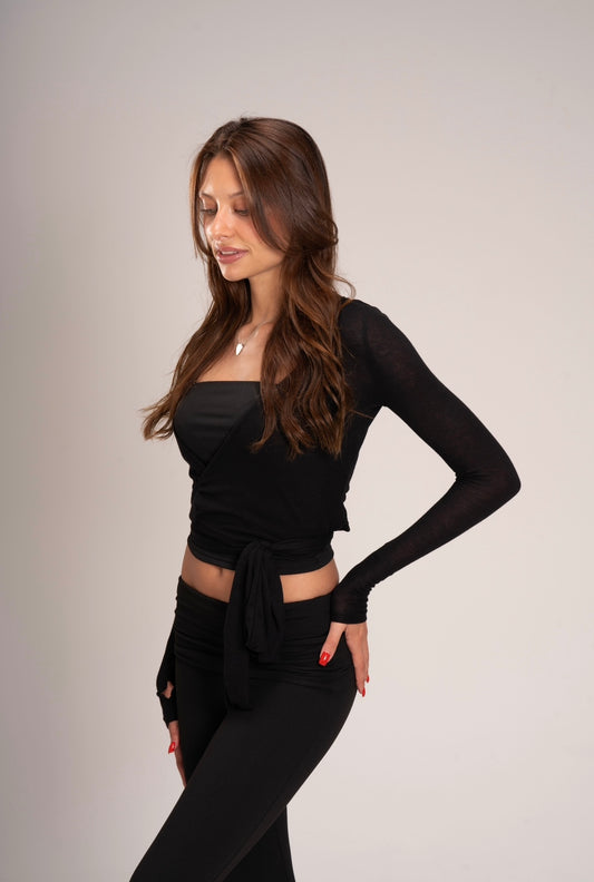 Cache-coeur Calabasas coloris noir