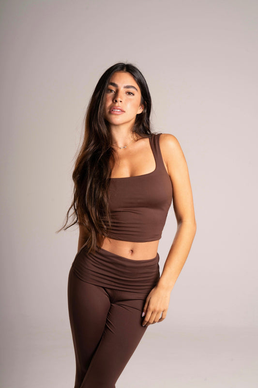 Top Melrose coloris chocolat