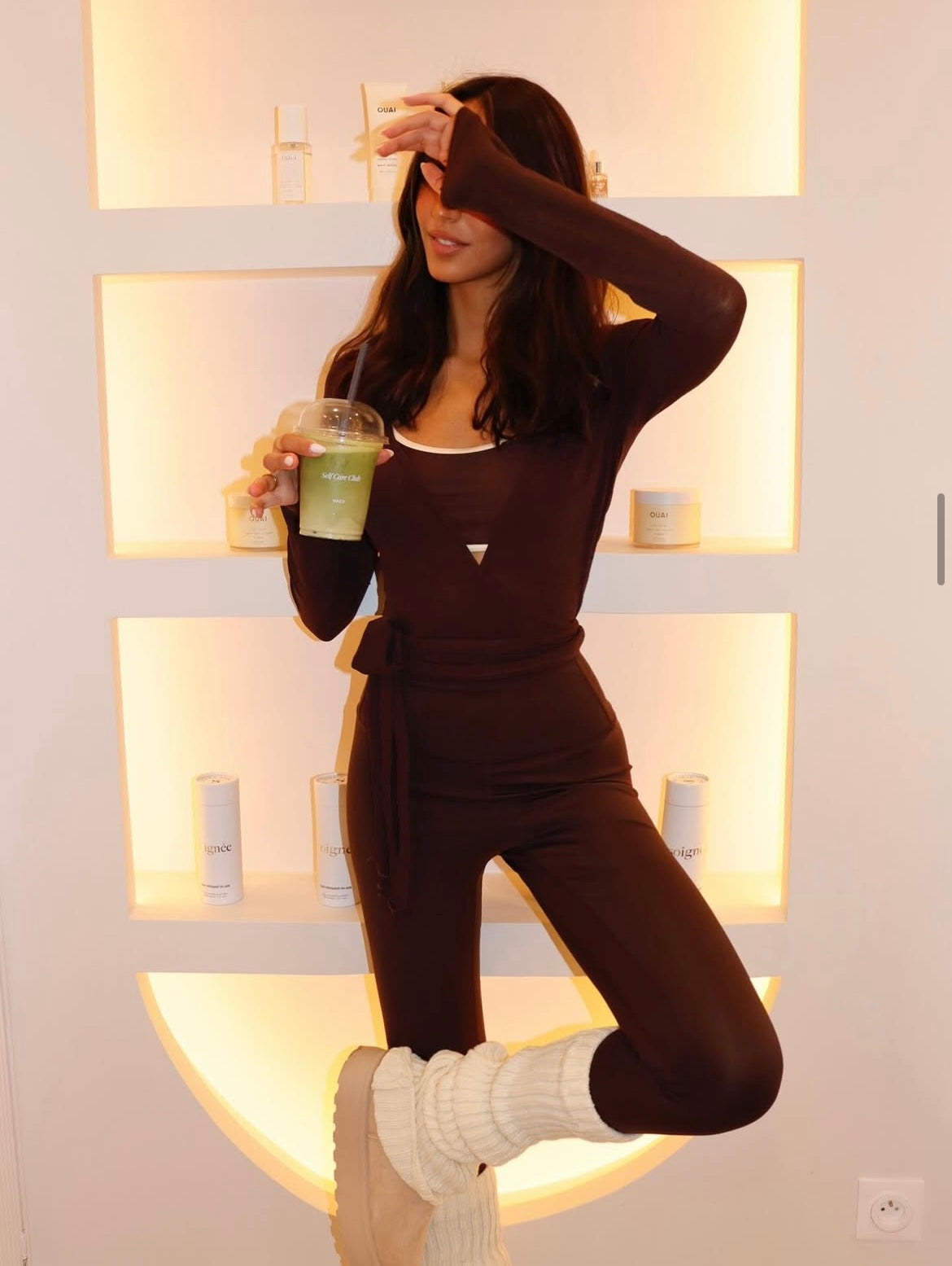 Legging Gtsaad coloris chocolat